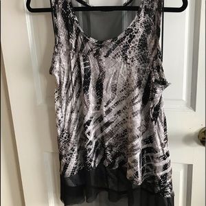 Jennifer Lopez sheer sleeveless shirt